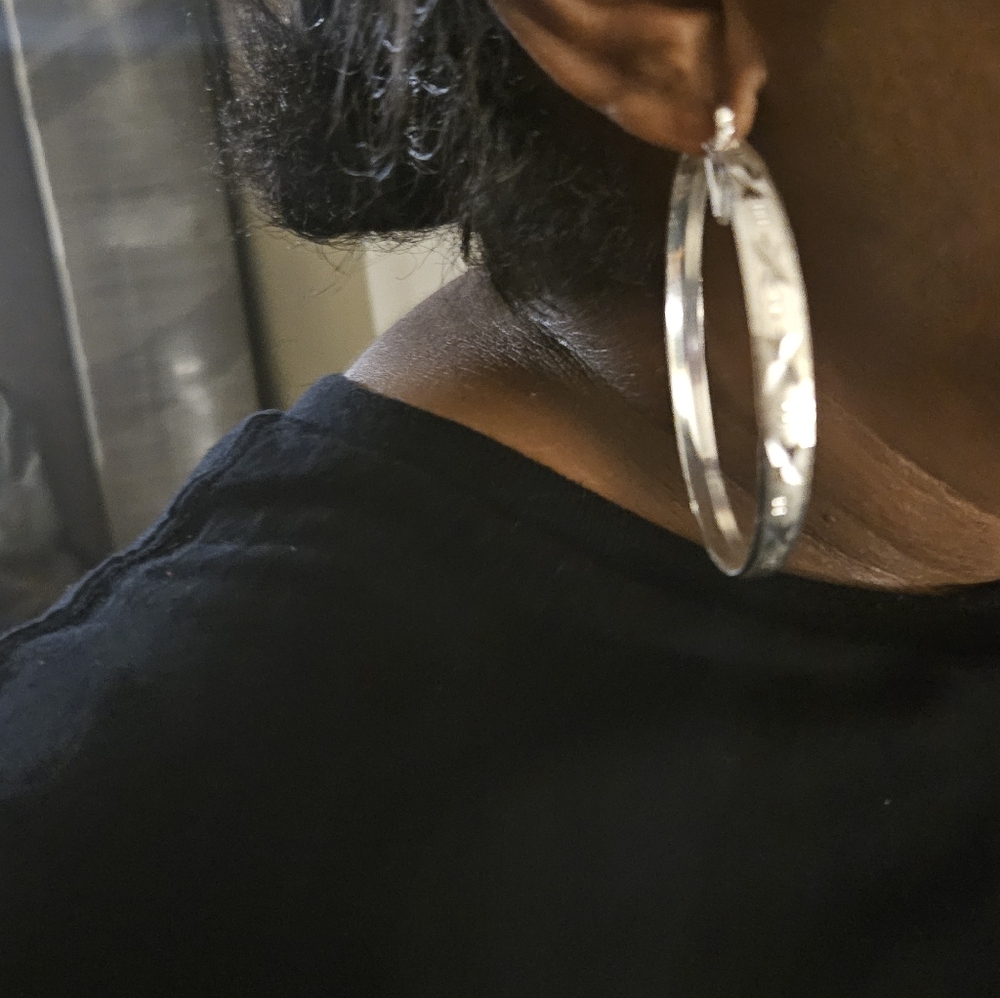 Chic Silver Hoop Earrings
